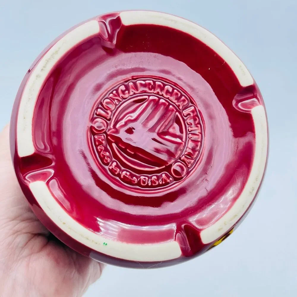 Longaberger Pottery Woven Traditions Paprika Red 1 Pint Small Crock 3.5